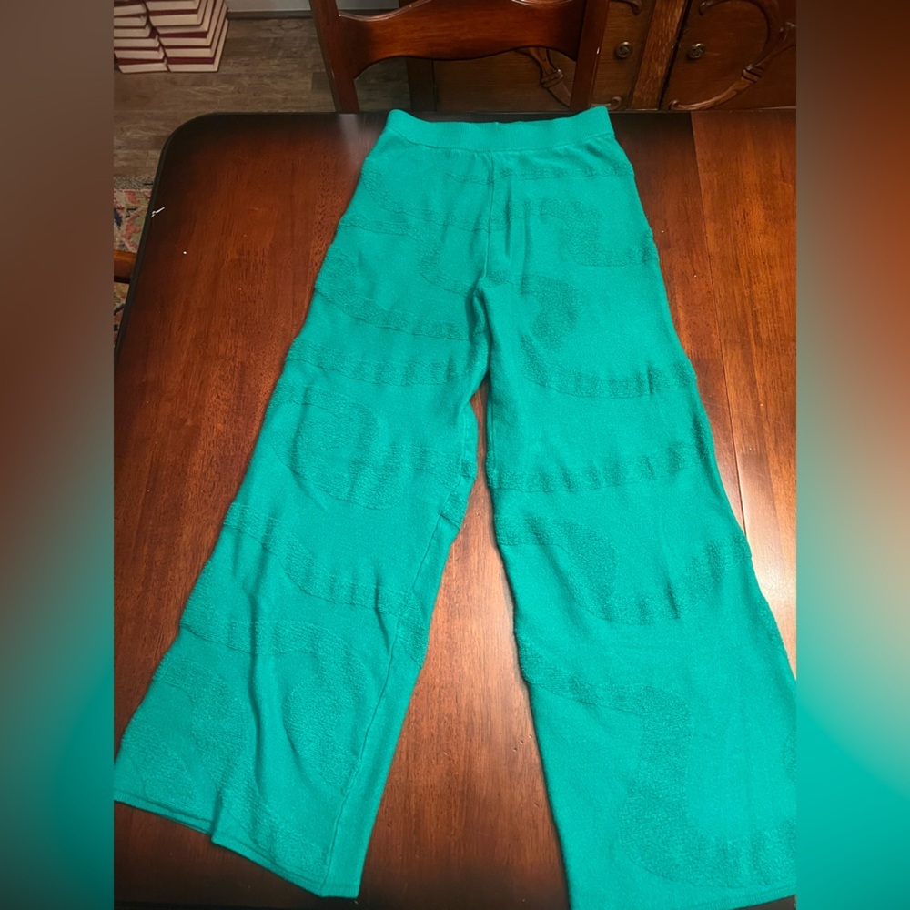 Teal Boot Cut Flare Pants